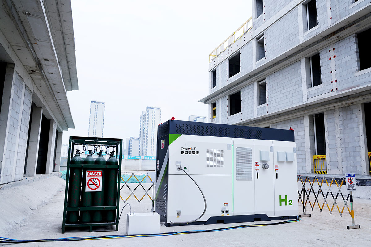 Application of hydrogen backup power system in construction sites
